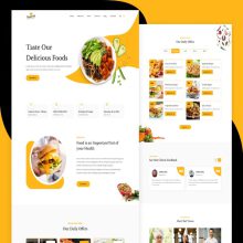 طراحی سایت فست فود و رستوران